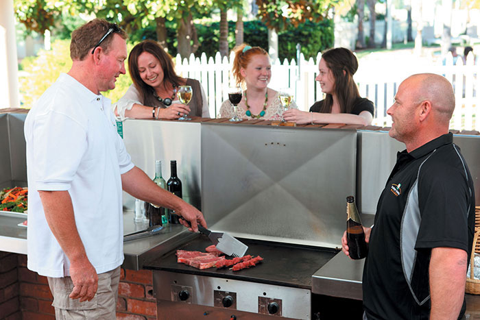 resort accommodation barbecues
